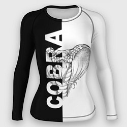 Рашгард женский КОБРА COBRA ЧБ, цвет: 3D-принт