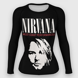Рашгард женский NIRVANA Kurt Cobain, цвет: 3D-принт