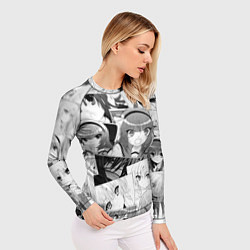 Рашгард женский Ангельские ритмы паттерн, цвет: 3D-принт — фото 2