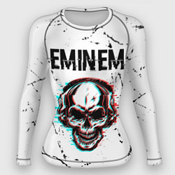 Рашгард женский Eminem ЧЕРЕП Потертости, цвет: 3D-принт