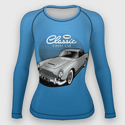 Рашгард женский Blue retro car, цвет: 3D-принт
