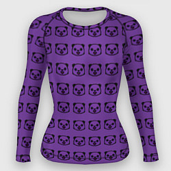 Рашгард женский Purple Panda, цвет: 3D-принт