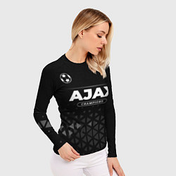 Рашгард женский Ajax Champions Uniform, цвет: 3D-принт — фото 2