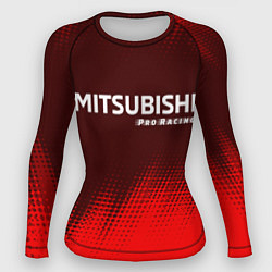 Рашгард женский MITSUBISHI Pro Racing Абстракция, цвет: 3D-принт