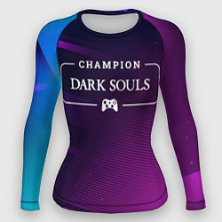 Рашгард женский Dark Souls Gaming Champion: рамка с лого и джойсти, цвет: 3D-принт
