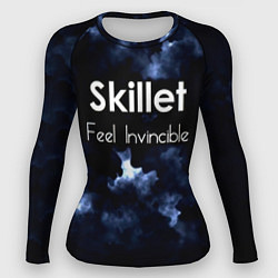 Рашгард женский Feel Invincible - Skillet, цвет: 3D-принт