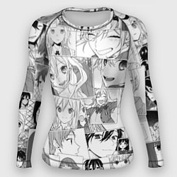 Рашгард женский Horimiya pattern, цвет: 3D-принт