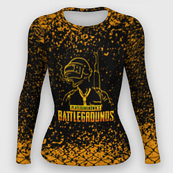 Рашгард женский PlayerUnknowns Battlegrounds - брызги, цвет: 3D-принт