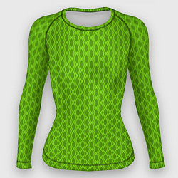 Рашгард женский Зеленые ячейки текстура, цвет: 3D-принт
