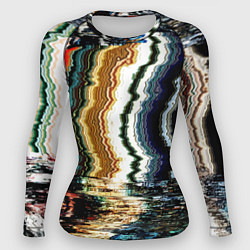 Женский рашгард Glitch pattern - fashion trend