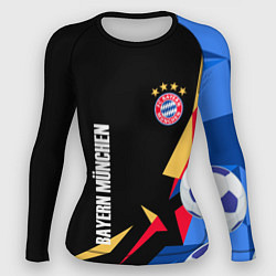 Рашгард женский Bayern munchen Sport - цветные геометрии, цвет: 3D-принт