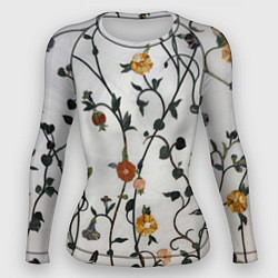 Рашгард женский Каменные цветы, цвет: 3D-принт