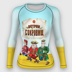 Рашгард женский Остров сокровищ - персонажи, цвет: 3D-принт