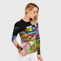 Рашгард женский Super Mario Odyssey - Hero turtle Koopa Troopa, цвет: 3D-принт — фото 2