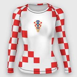 Рашгард женский Сборная Хорватии форма к чемпионату мира 2022, цвет: 3D-принт