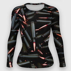 Рашгард женский Черные патроны, цвет: 3D-принт