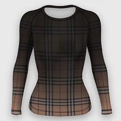 Рашгард женский Tartan gradient, цвет: 3D-принт