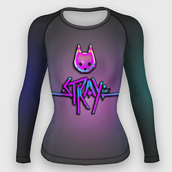 Рашгард женский Stray logo neon, цвет: 3D-принт