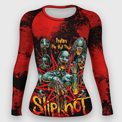 Женский рашгард Slipknot red satan