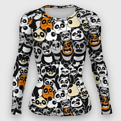 Рашгард женский Злобные панды, цвет: 3D-принт