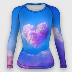 Рашгард женский Облако в форме сердца, цвет: 3D-принт