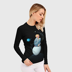 Рашгард женский Pinup женщина на Луне, цвет: 3D-принт — фото 2