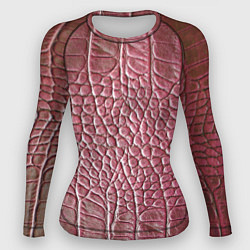 Рашгард женский Кожа крокодила - мода - текстура, цвет: 3D-принт