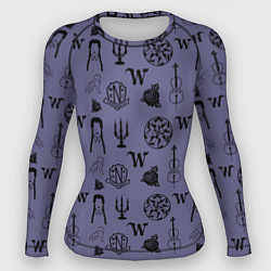 Женский рашгард Паттерн Уэнсдей