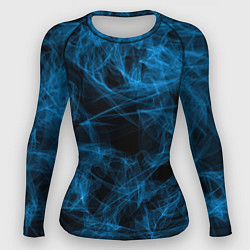 Рашгард женский Синий дым текстура, цвет: 3D-принт