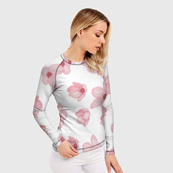Рашгард женский Цветение сакуры, цвет: 3D-принт — фото 2