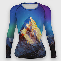 Рашгард женский Космический эверест, цвет: 3D-принт