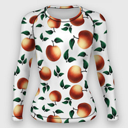Рашгард женский Яблочный дождь, цвет: 3D-принт