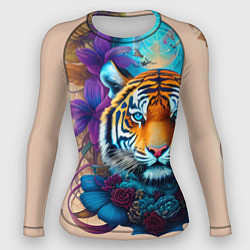 Рашгард женский Tiger tattoo - irezumi - art, цвет: 3D-принт