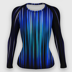Рашгард женский Neon line stripes, цвет: 3D-принт