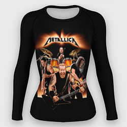 Женский рашгард Metallica - метал-группа