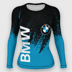 Рашгард женский Bmw голубые брызги, цвет: 3D-принт