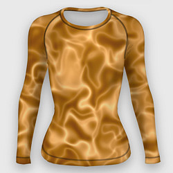 Рашгард женский Золотой шелк, цвет: 3D-принт