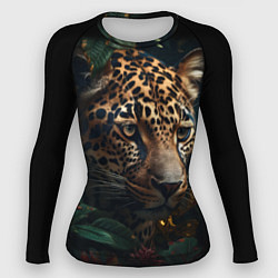 Женский рашгард Леопард фотореализм