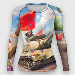 Рашгард женский Русский танк, цвет: 3D-принт