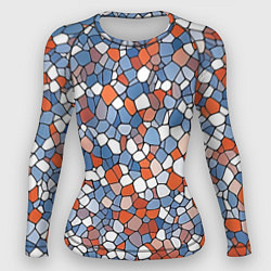 Рашгард женский Красочная мозаика, цвет: 3D-принт
