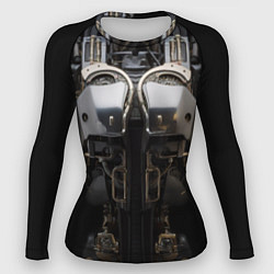 Рашгард женский Металлическое тело робота, цвет: 3D-принт