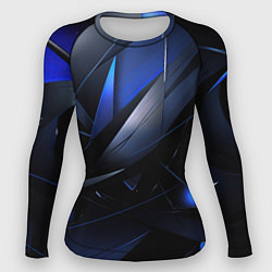 Женский рашгард Blue black background