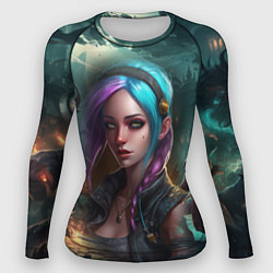 Женский рашгард Jinx art Arcane League of Legends
