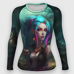 Женский рашгард Jinx fantasy art Arcane League of Legends