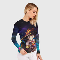 Рашгард женский Мегумин Алый маг, цвет: 3D-принт — фото 2