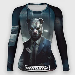 Рашгард женский Payday 3 bear, цвет: 3D-принт