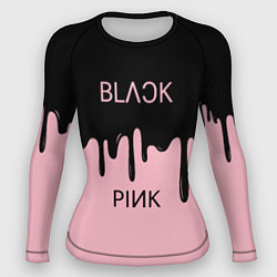 Рашгард женский Blackpink - краски, цвет: 3D-принт