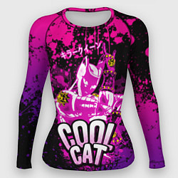 Рашгард женский Jo Jo - Королева убийца cool cat, цвет: 3D-принт
