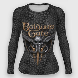 Женский рашгард Baldurs Gate 3 logo dark black