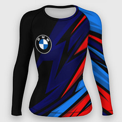 Рашгард женский BMW - m colors and black, цвет: 3D-принт